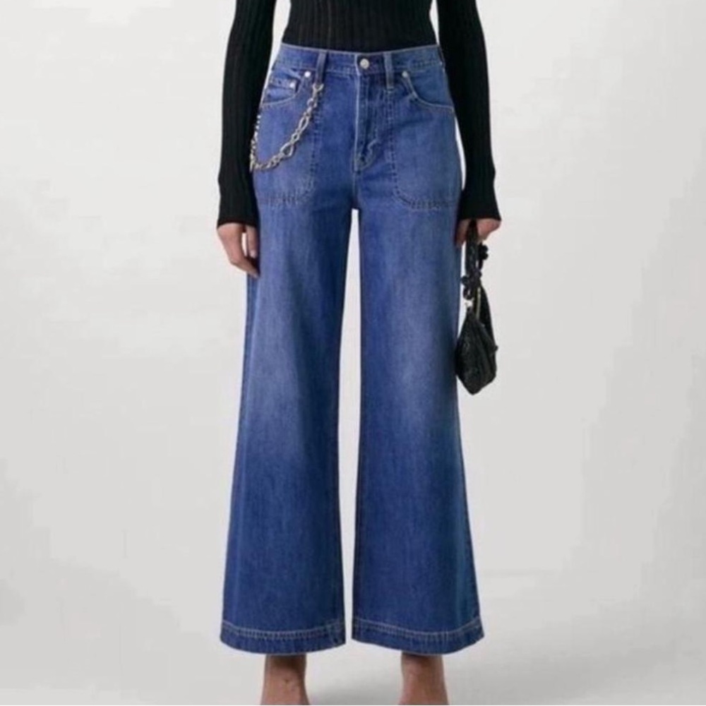GAP X CULT GAIA
High Rise Stride Chain Jeans
